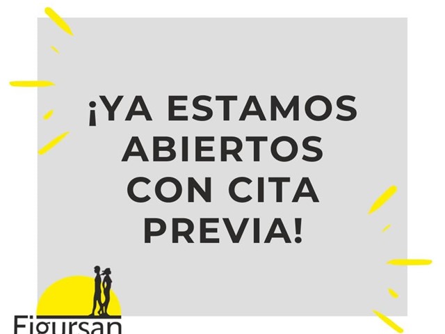 ¡En Figursan ya te atendemos con cita previa!