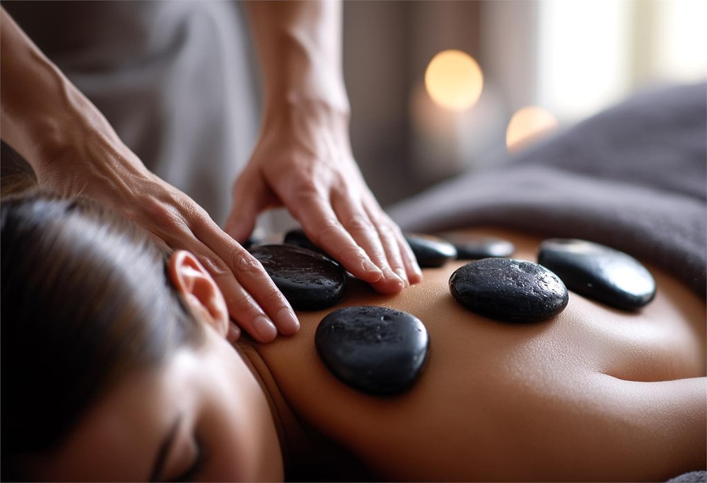 Nuestro masaje con piedras volcánicas paso a paso